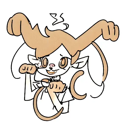 Baphomet In Signature Pose But With A Monkey Face And Ears
