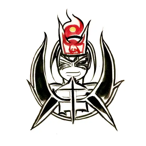 A Traditional Style Tattoo Of The Word 'Antifaschist'