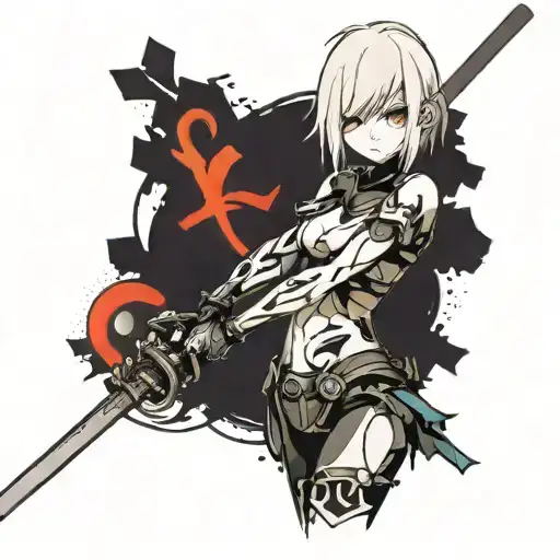 Nier Automata 2B With Katana