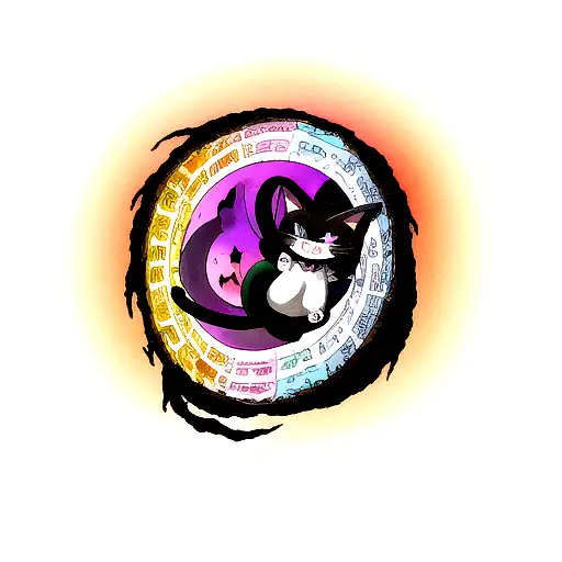 The Cheshire Cat Coming Out Of A Black Hole In The Universe