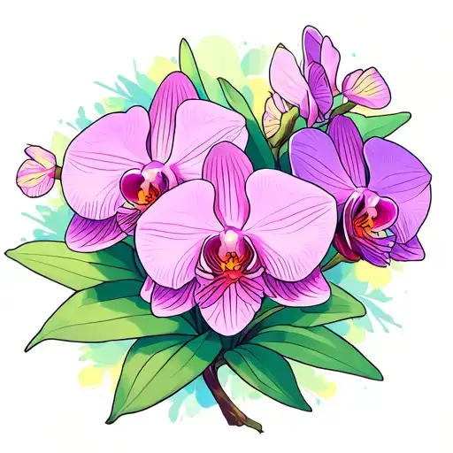 Orchid Type Flowers