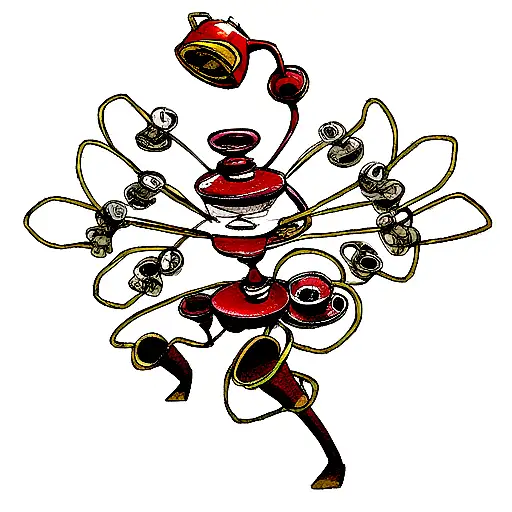 Cartoon Teapot With Legs And Arms