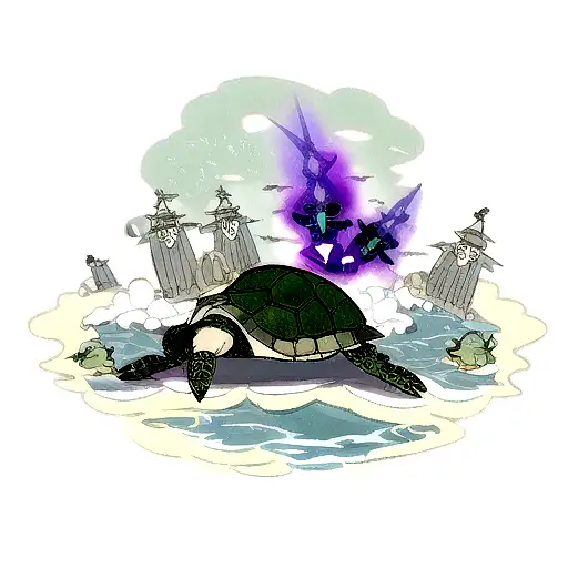 Dangerous Sea Turtle With Spiritual Weapons