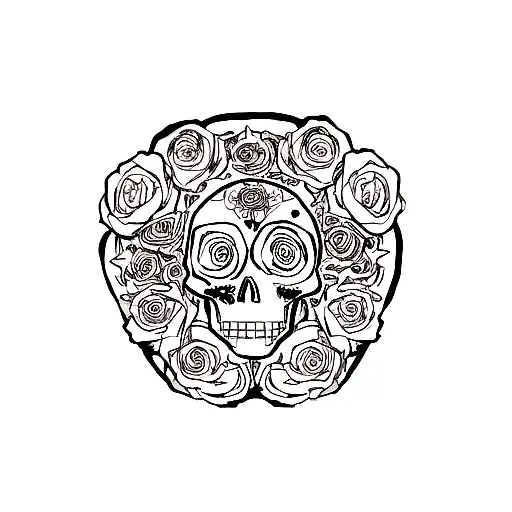 Skull And Roses