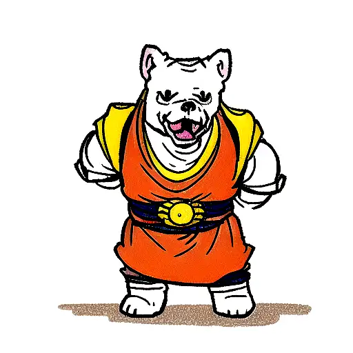 Bully Pitbull In Saiyan Armor