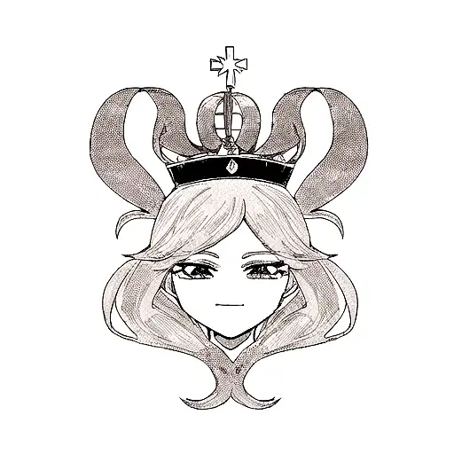 3 Letters N With 1 Female Crown & 1 Male Crown On Top Of Each