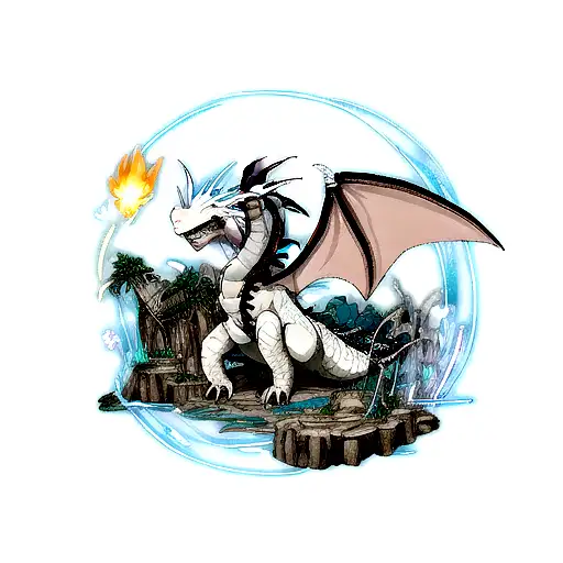 Dragon Whit Lighitnigs