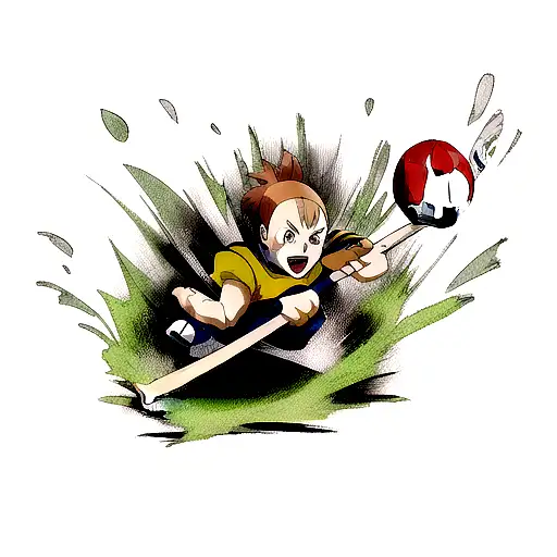 Axe In Football Ball