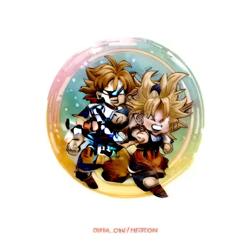 The Letter H With A Bull And Dragon Ball Z Design