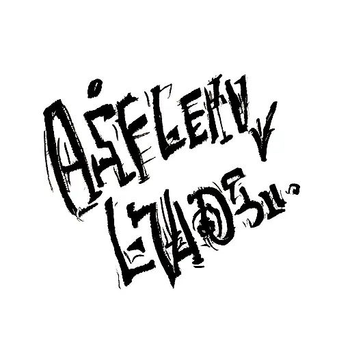 A Bold Font Tattoo Of The Word 'Allison' Surrounded By The Word 'Lesley'