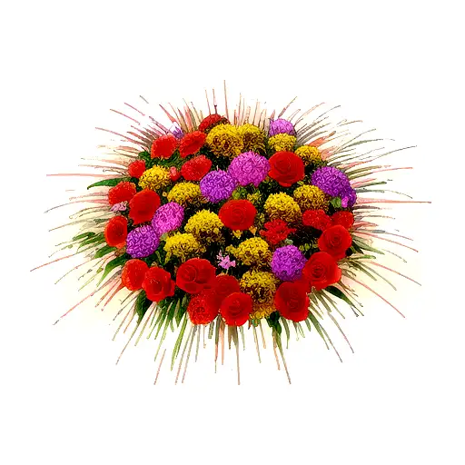 Fire Works Of Flowers