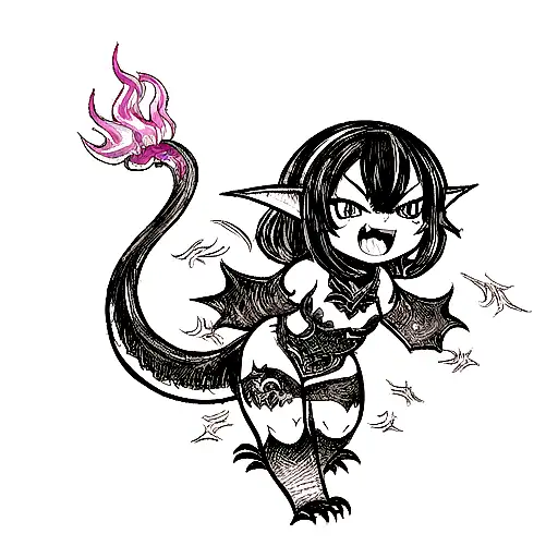 Draw A Dragon Like Toothless But With Body Parts Like Shuvi From The Movie No Game No Life