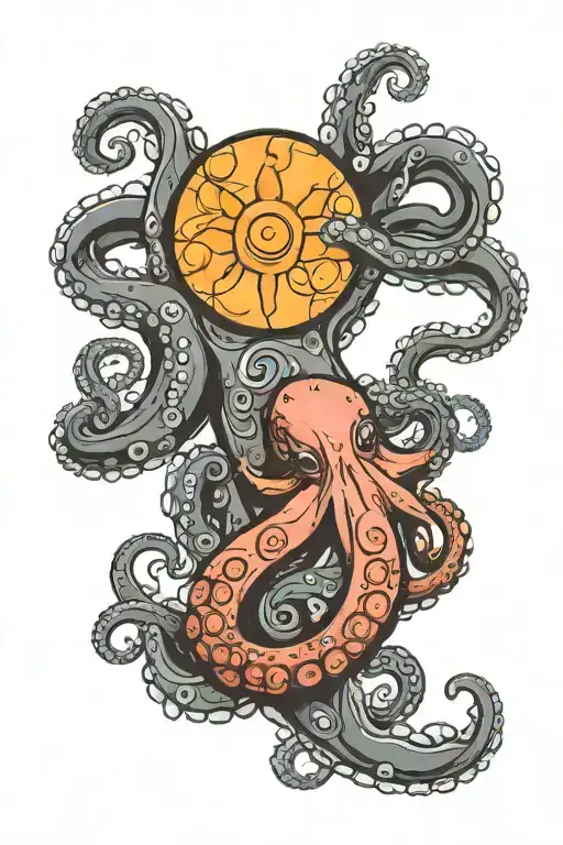 Octopus And Sun