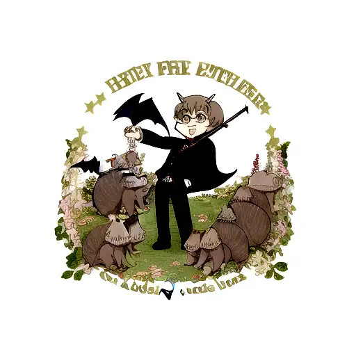 Cross With Bats Armadillos Music And Harry Potter