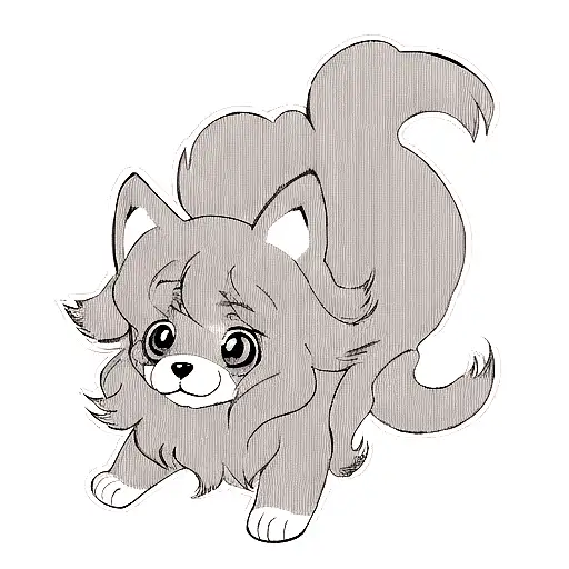 Fuzzy Dog On A Cloud