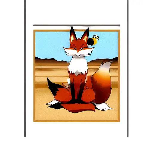 Animal Fox In The Desert