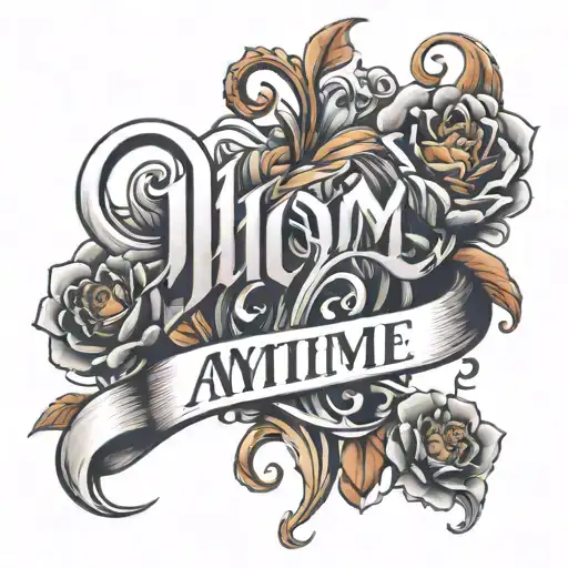 Mom Tattoo That Says Julie