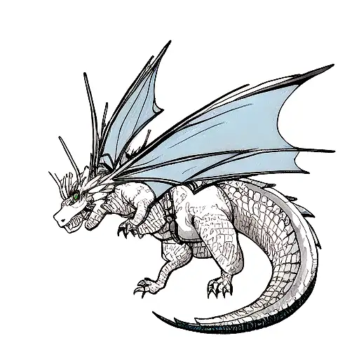 Dragon Segurando Um Dado