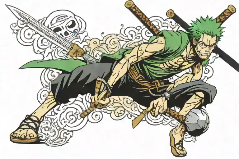 One Piece Zoro Swords