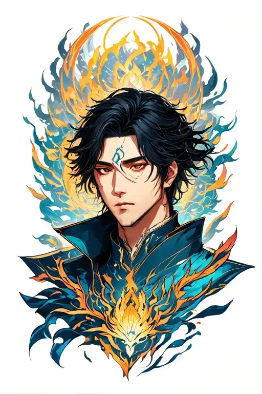 Solo Leveling Tattoo Color With Jin Woo Song Say Arise And Igres Behind Him