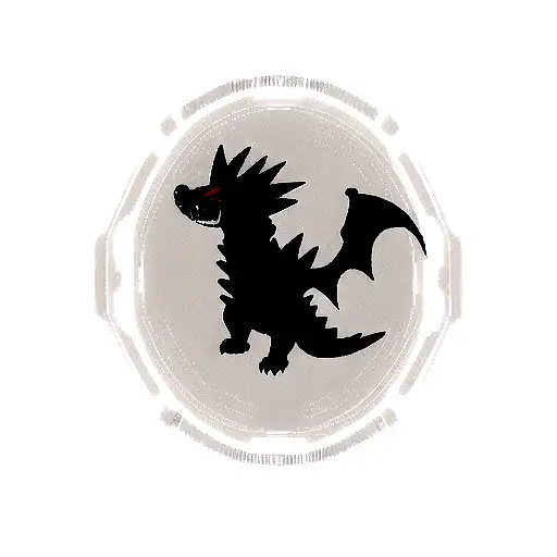 Spiked Black Dragon For Around The Arm