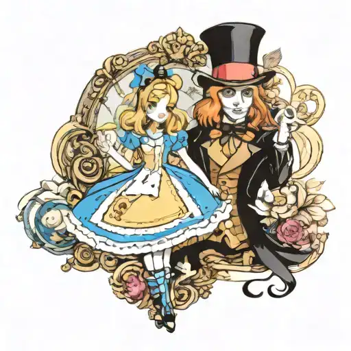 Characters From The Alice In Wonderland