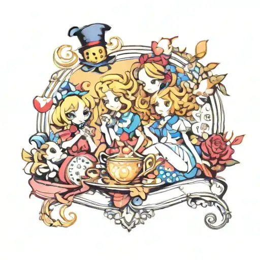 Characters From The Alice In Wonderland