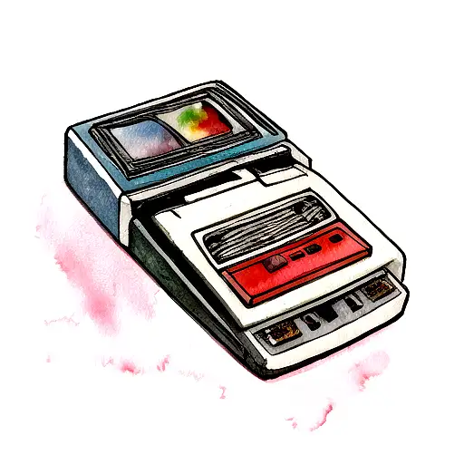 Watercolor Cassette Tape