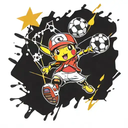 Pokemon Futbol Graffiti