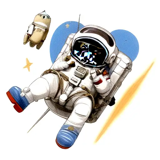 Astronaut Pug In Space