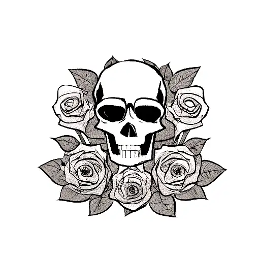 Skull And Roses