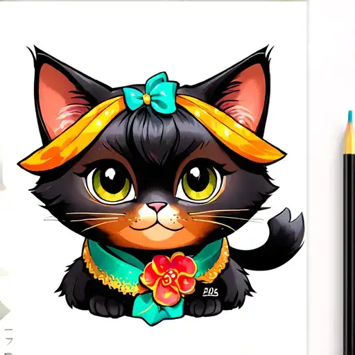 Disney Coco Style For A Cat