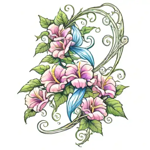 Crescent Vine Of Morning Glory