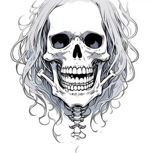 Skeleton Suffering Burning