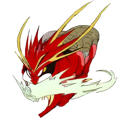 Dragon With Red Details