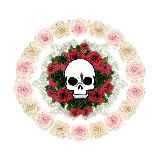 Skull And Roses