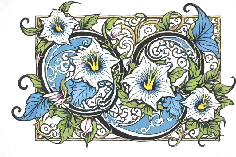 Crescent Vine Of Morning Glory