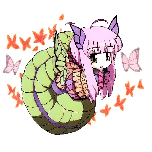 Dragon Wrapped Around Butterflies