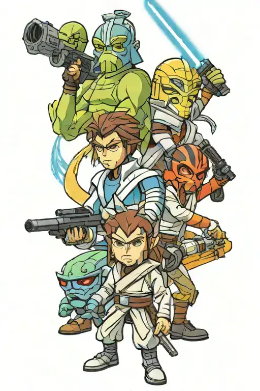 Star Wars The Clone Wars Cartoon Characters