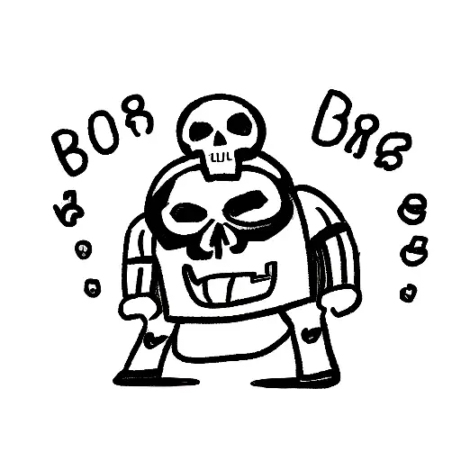 Skull With The Word Brat