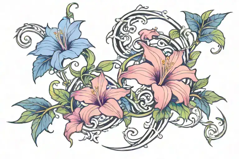 Crescent Vine Of Morning Glory