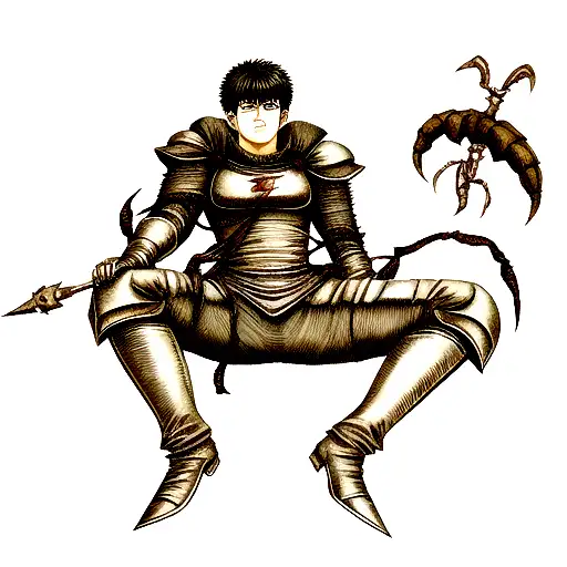 Berserk Mark With Scorpion In A Manga Art Style