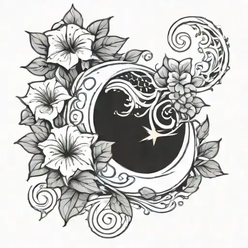 Crescent Vine Of Morning Glory