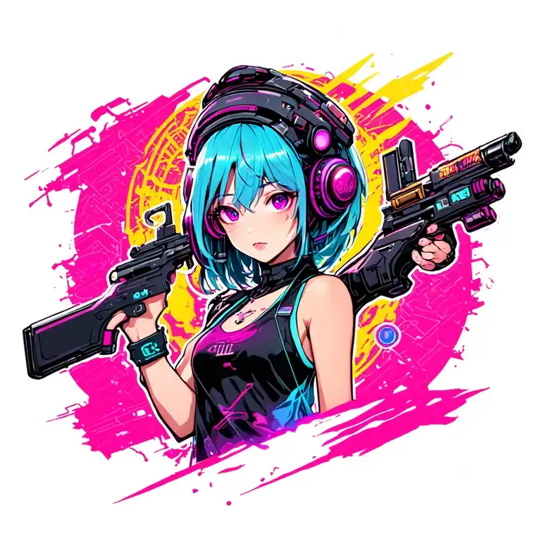 Cyberpunk Inspired Design Featuring