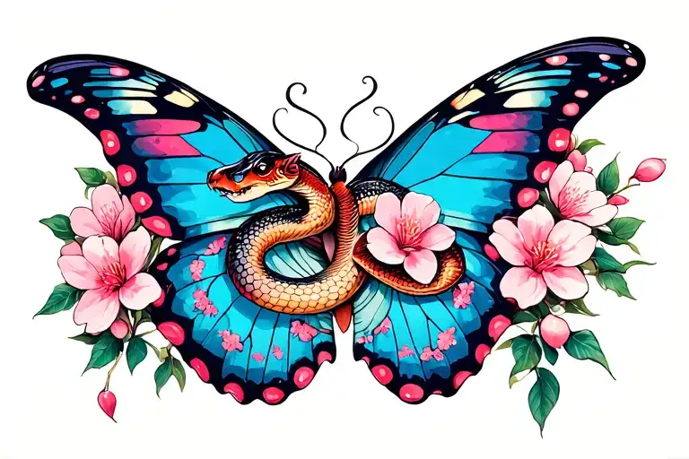 Cherry Blossom Snake Butterfly