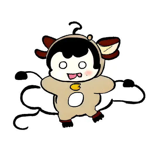 Monkey In A Cow Costume