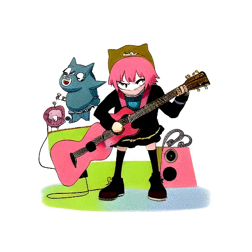 Monstre Playing Guitar