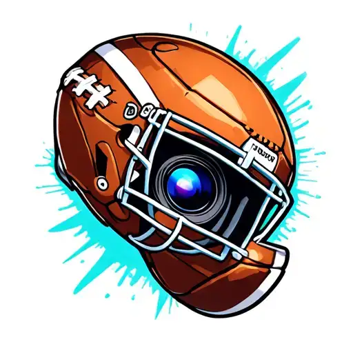 Football And Camera Lens Transforming