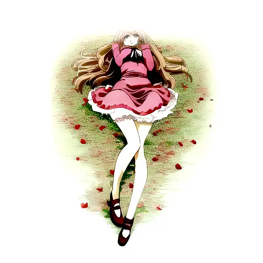 A Broken Heart Laying On Leafs Of Roses