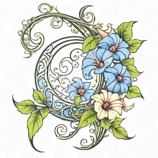 Crescent Vine Of Morning Glory